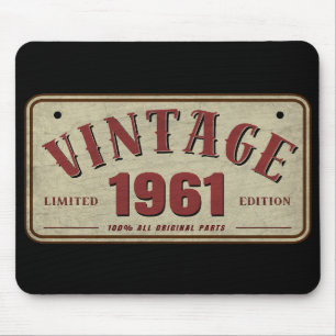 Vintag 1961 Limited Edition Alle Originalteile Mousepad