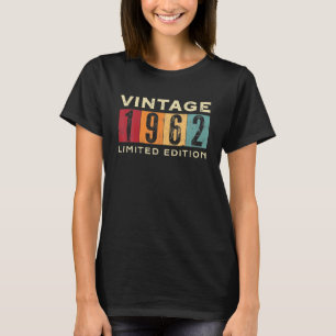 Vintag 1962 Limited Edition 60 Years Old 60. T-Shirt