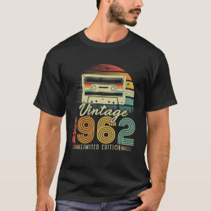 Vintag 1962 Retro Cassette 1962 64. Geburtstag 64 T-Shirt