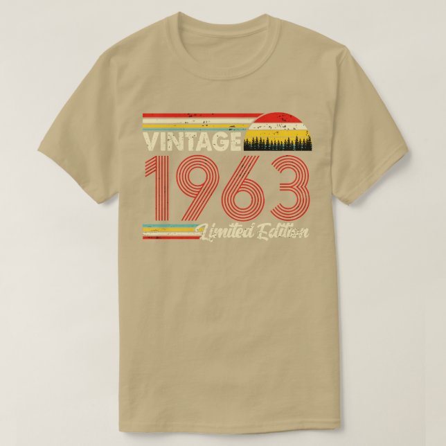 Vintag 1963 Geburtstag Shirt Limited Edition 1963  (Design vorne)