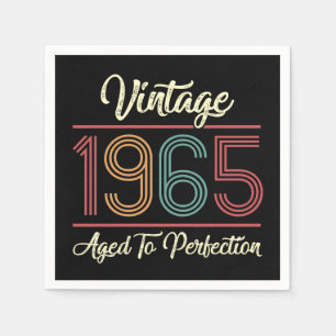 Vintag 1965, 60. Geburtstag Serviette