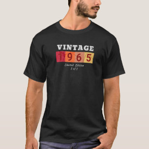 Vintag 1965 Geburtstag Jahr 1 von 1 T-Shirt