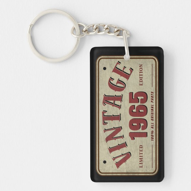 Vintag 1965 Limited Edition Alle Originalteile Schlüsselanhänger (Vorderseite)