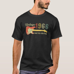 Vintag 1966 Geburtstagsguitar 56. Geburtstag T-Shirt