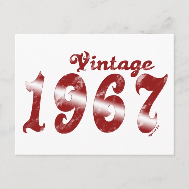 Vintag 1967 Postkarte (Vorderseite)