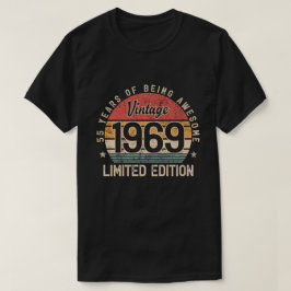 Vintag 1969 Limited Edition 55-jährige Geschenke T-Shirt