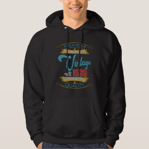 Vintag 1969 Retro Lover Funny Birthday Geschenkide Hoodie