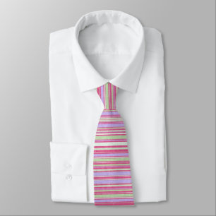 Vintag 1970 Fett Stripe Satin Necktie Krawatte