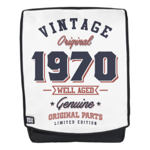 Vintag 1970 Geboren 1970 Retro Geburtstagsgeschenk Rucksack