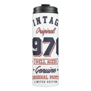 Vintag 1970 Geboren 1970 Retro Geburtstagsgeschenk Thermosbecher