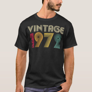 Vintag 1972 50. Geburtstagsgeschenk Retro 50 Jahre T-Shirt