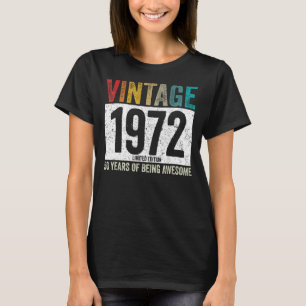 Vintag 1972 50 Jahre Phantastisch 50. Geburtstag T-Shirt
