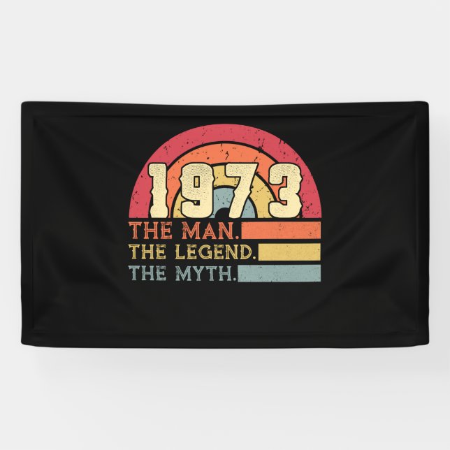Vintag 1973 Geburtstag Banner (Horizontal)