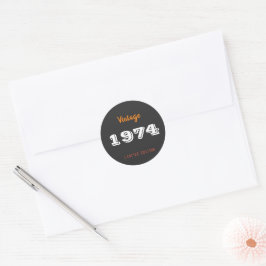 Vintag 1974 Sticker - Limited Edition 52. Geschenk