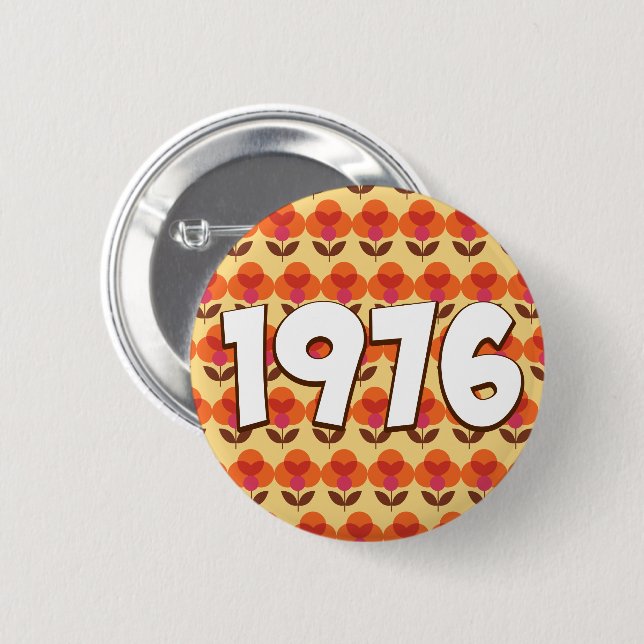 Vintag 1976 button (Vorne & Hinten)