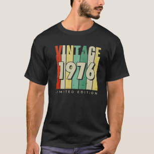 Vintag 1976 Limited Edition Retro Birthday Geschen T-Shirt