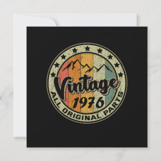 Vintag 1976 Retro 45-jähriges Geschenk 45. Geburts Einladung