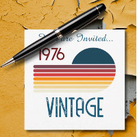 Vintag 1976 Retro Stripe Sun 50. Geburtstag