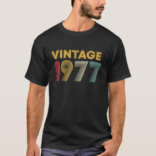 Vintag 1977 44. Geburtstagsgeschenk 44 Jahre alt T-Shirt