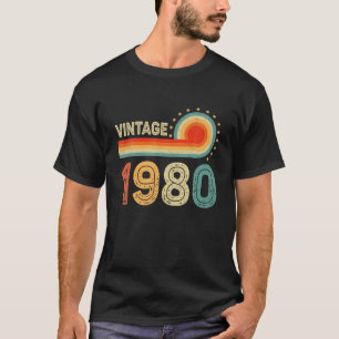 Vintag 1980 42. Geburtstagsgeschenk Männer Frauen T-Shirt
