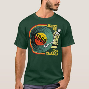 Vintag 1980 Geburtstag Shirt Im Classic Birthday S