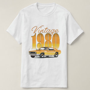 Vintag 1980 Retro-Auto T-Shirt
