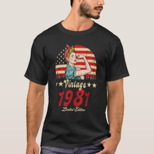 Vintag 1981 1981 41. B. Tag 41 Jahre alt T-Shirt