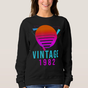 Vintag 1982 40. Geburtstag Gegenwart Idee Retro Sweatshirt