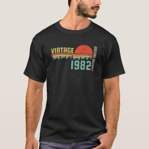 Vintag 1982, 40. Geburtstagsgeschenk, Retro Limite T-Shirt
