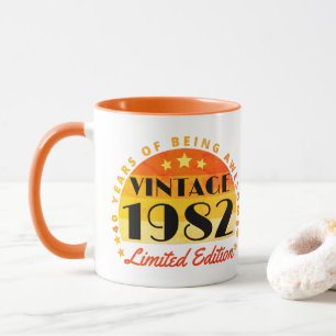 Vintag 1982 Limited Edition 40. Geburtstag Tasse