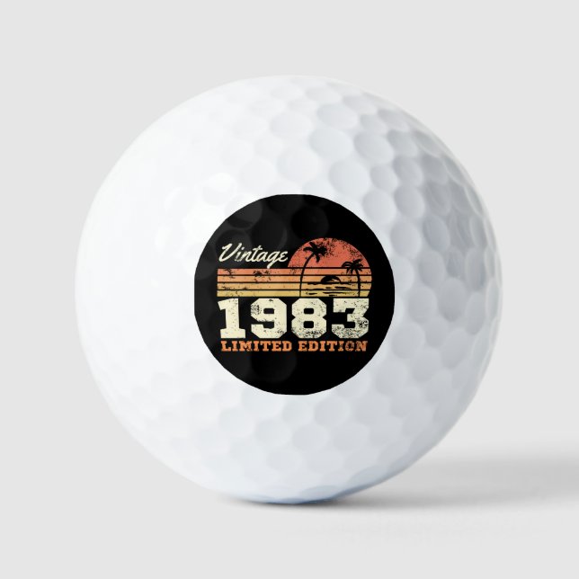 Vintag 1983 Limited Edition 41. Geburtstag Golfball (Vorderseite)