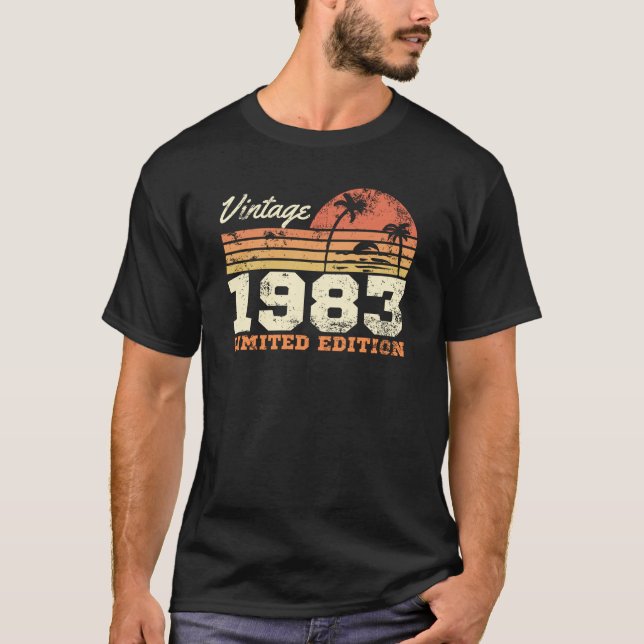 Vintag 1983 Limited Edition 41. Geburtstag T-Shirt (Vorderseite)