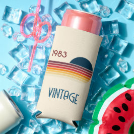 Vintag 1983 Retro Stripe Sun Selters Dosenkühler