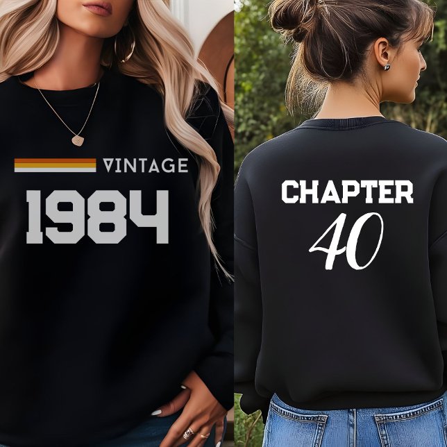 Vintag 1984 40. Geburtstag 30. Geburtstag Party Sweatshirt (Von Creator hochgeladen)