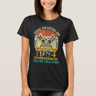 Vintag 1984 Funny 38 Years Old Video Gamer 38th B T-Shirt