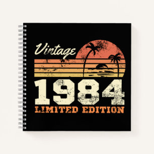 Vintag 1984 Limited Edition 40. Geburtstag Notizbuch