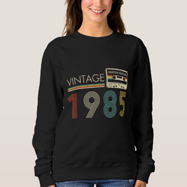 Vintag 1985 Kassette Sweatshirt (Vorderseite)