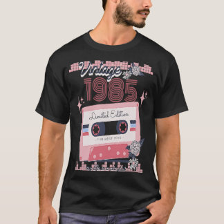 Vintag 1985 Musikkassette Song Boho Retro T-Shirt