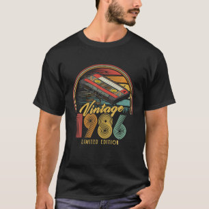 Vintag 1986 Retro Cassette 1986 36. Geburtstag 36 T-Shirt