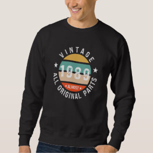Vintag 1989 fast alle Originalteile für Männer und Sweatshirt