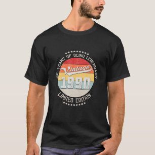 Vintag 1990 32. Jhr Geburtstag 32 Jahre alt T-Shirt