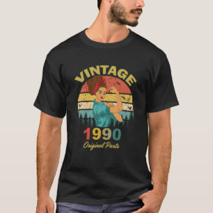 Vintag 1990 Original Parts Funny 32. Geburtstag T-Shirt