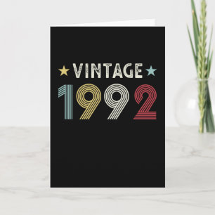 Vintag 1992 30. Geburtstagsgeschenk 30 Jahre alt Karte