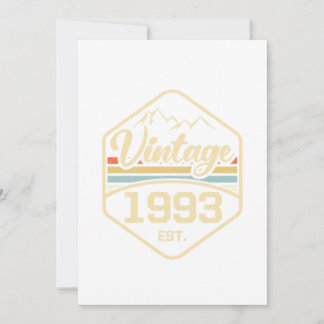 Vintag 1993 Est 28. Geburtstagsgeschenk Einladung