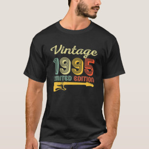 Vintag 1995 Geburtstagsguitar 27. Geburtstag 27. G T-Shirt