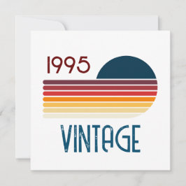 Vintag 1995 Retro Stripe Sun 30. Geburtstag Dankeskarte