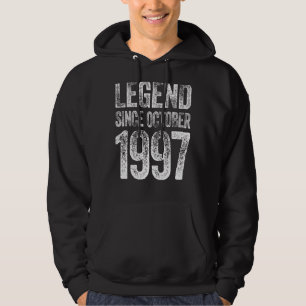 Vintag 1997 Geburtstag Oktober Geborene Legende Se Hoodie