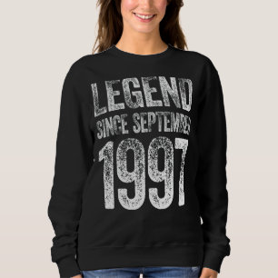 Vintag 1997 Geburtstag September Geborene Legende  Sweatshirt