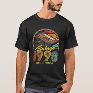 Vintag 1998 Retro Cassette 1998 28. Geburtstag 28 T-Shirt