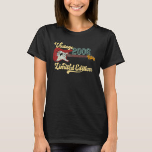 Vintag 2006 Geburtstag Outfit Gitarre 17. Geburtst T-Shirt